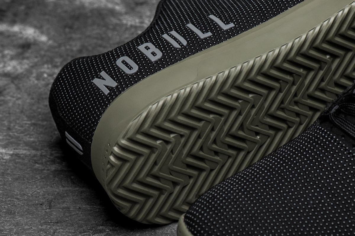 Nobull Superfabric Trainer Fitness Schoenen Heren Zwart Donkergroen | 914832-QCB