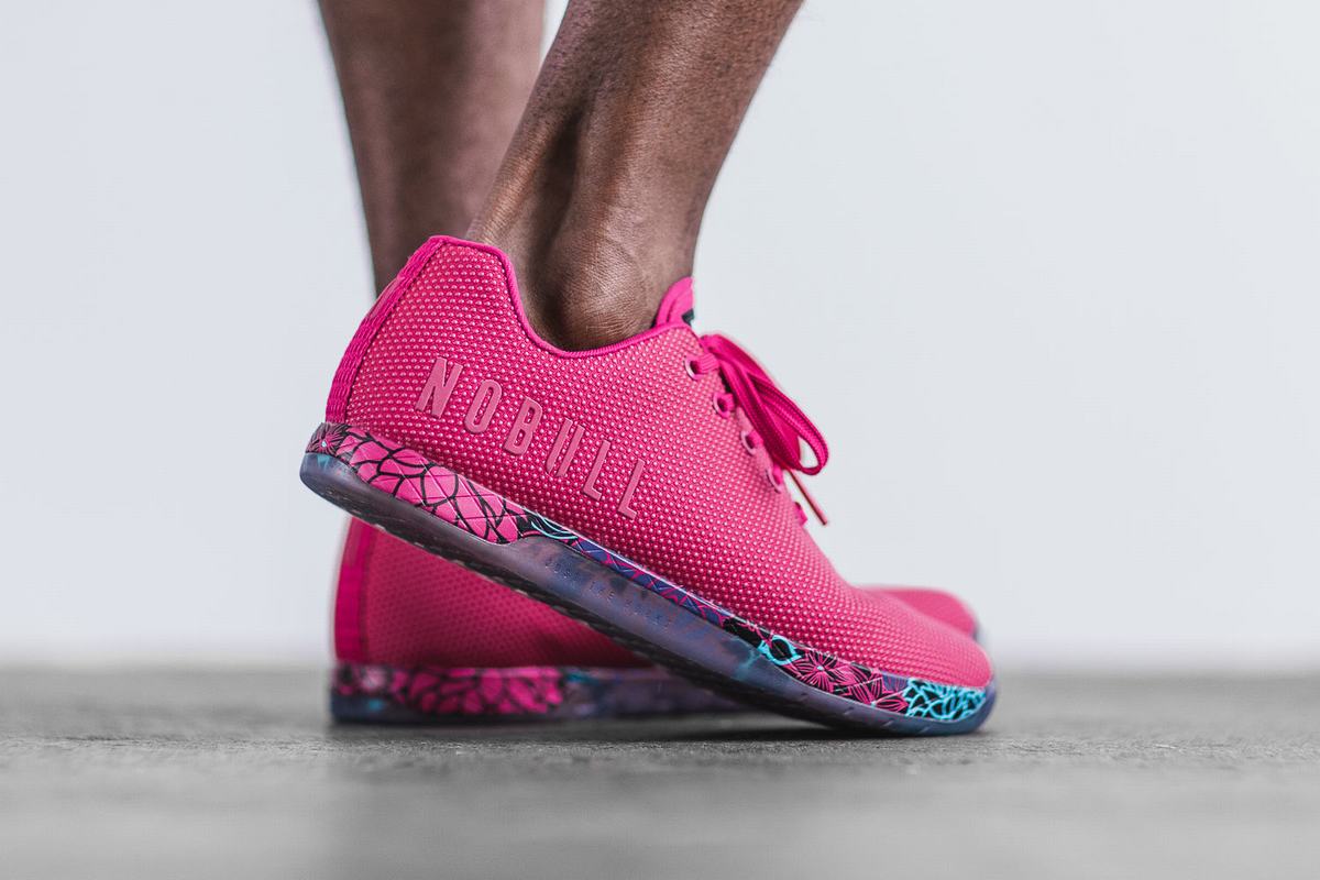 Nobull Superfabric Trainer Fitness Schoenen Heren Roze | 920376-UMS
