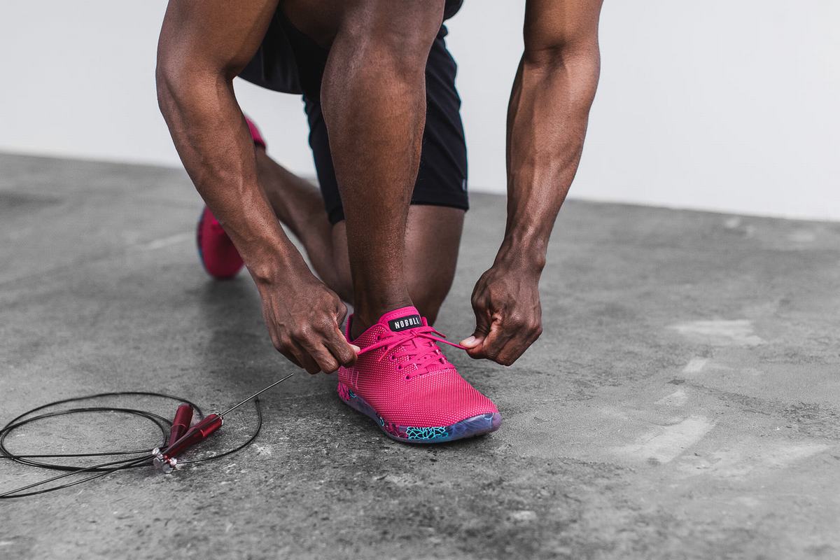 Nobull Superfabric Trainer Fitness Schoenen Heren Roze | 920376-UMS