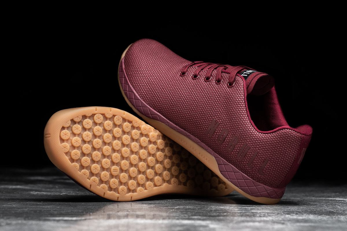 Nobull Superfabric Trainer Fitness Schoenen Heren Donkerrood | 954312-XMY