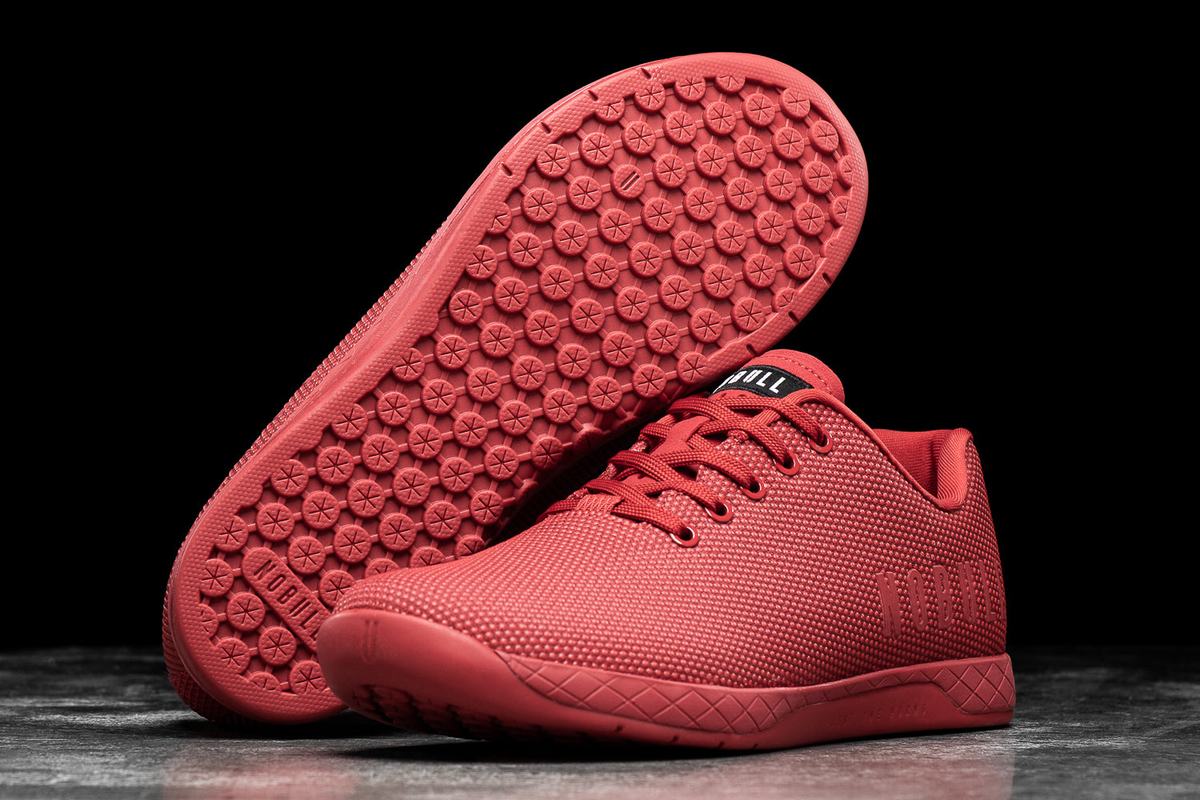 Nobull Superfabric Trainer Fitness Schoenen Dames Rood | 961258-TKH
