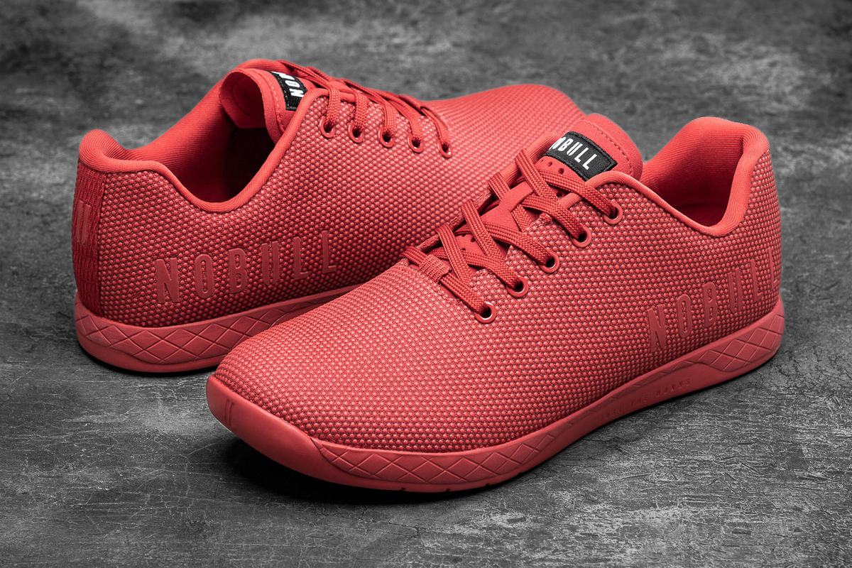 Nobull Superfabric Trainer Fitness Schoenen Dames Rood | 961258-TKH