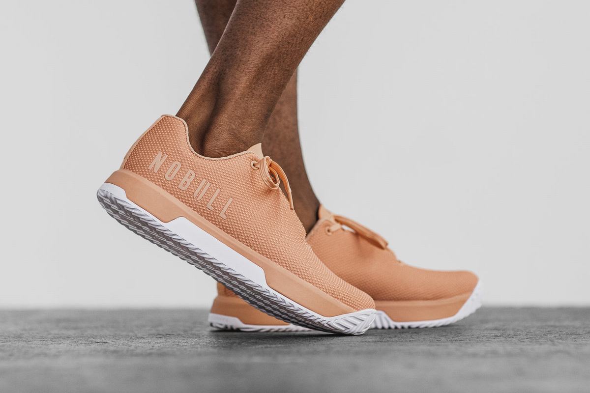 Nobull Superfabric Trainer Fitness Schoenen Heren Abrikoos | 967148-NYX