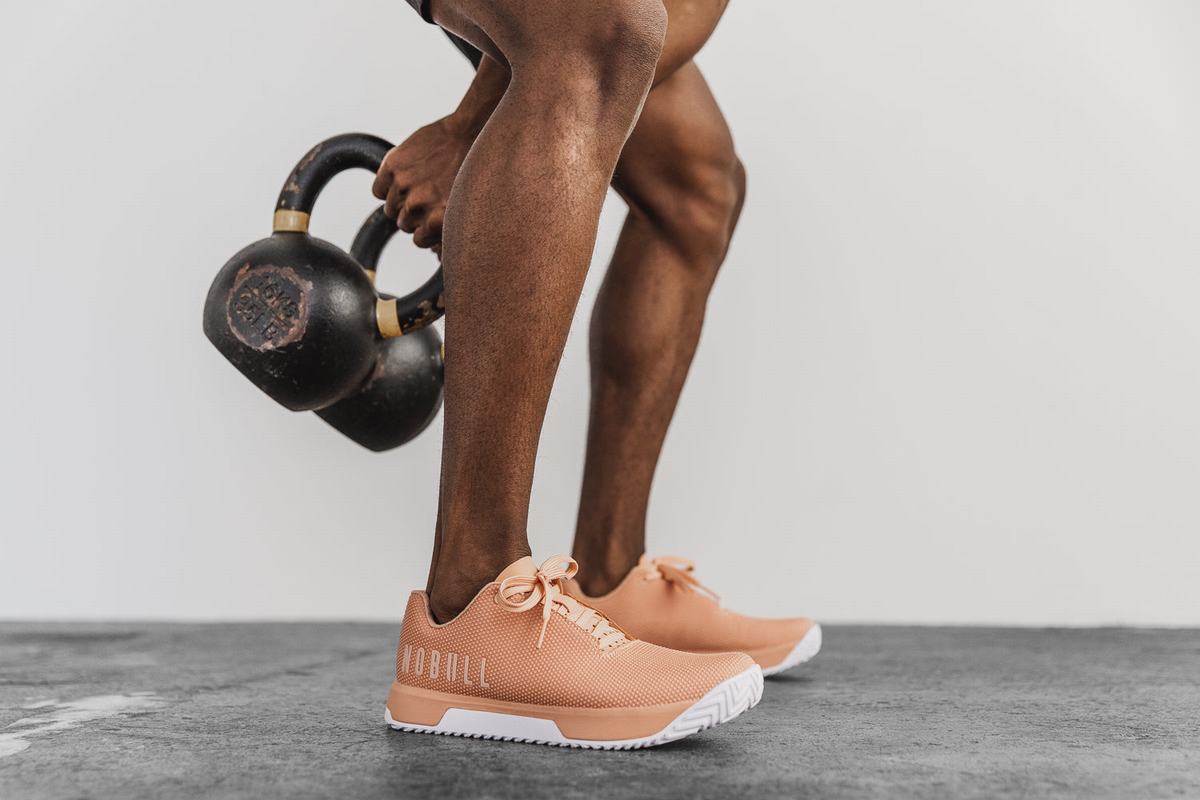 Nobull Superfabric Trainer Fitness Schoenen Heren Abrikoos | 967148-NYX