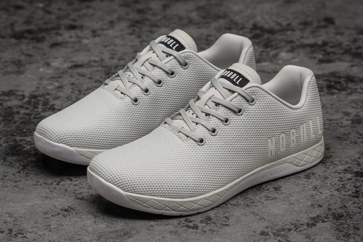 Nobull Superfabric Trainer Fitness Schoenen Heren Grijs | 967402-FXH
