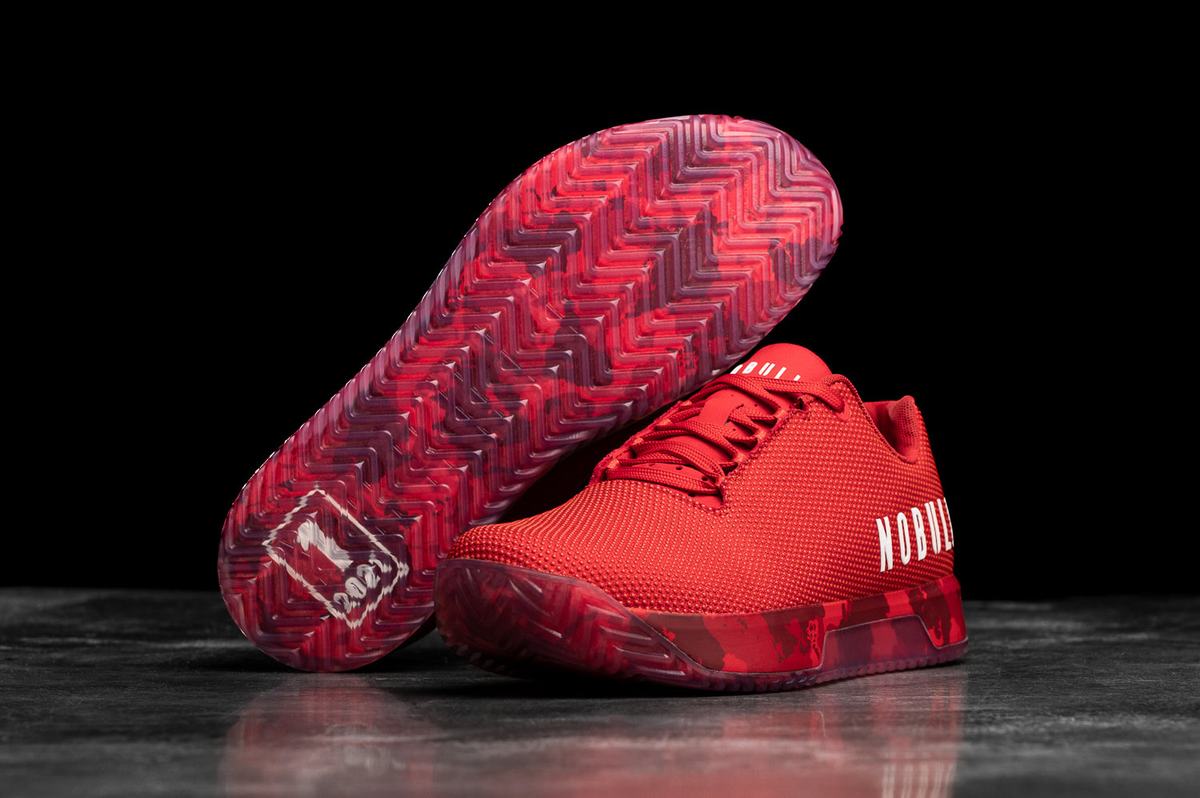 Nobull Superfabric Trainer Fitness Schoenen Dames Rood | 984762-WAK