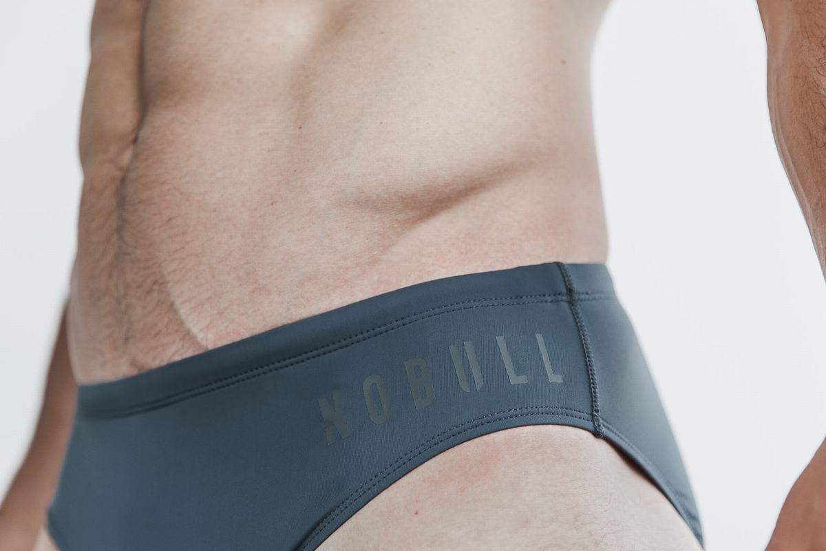 Nobull Swim Brief Zwemmen Heren Donkergrijs | 927405-NRW