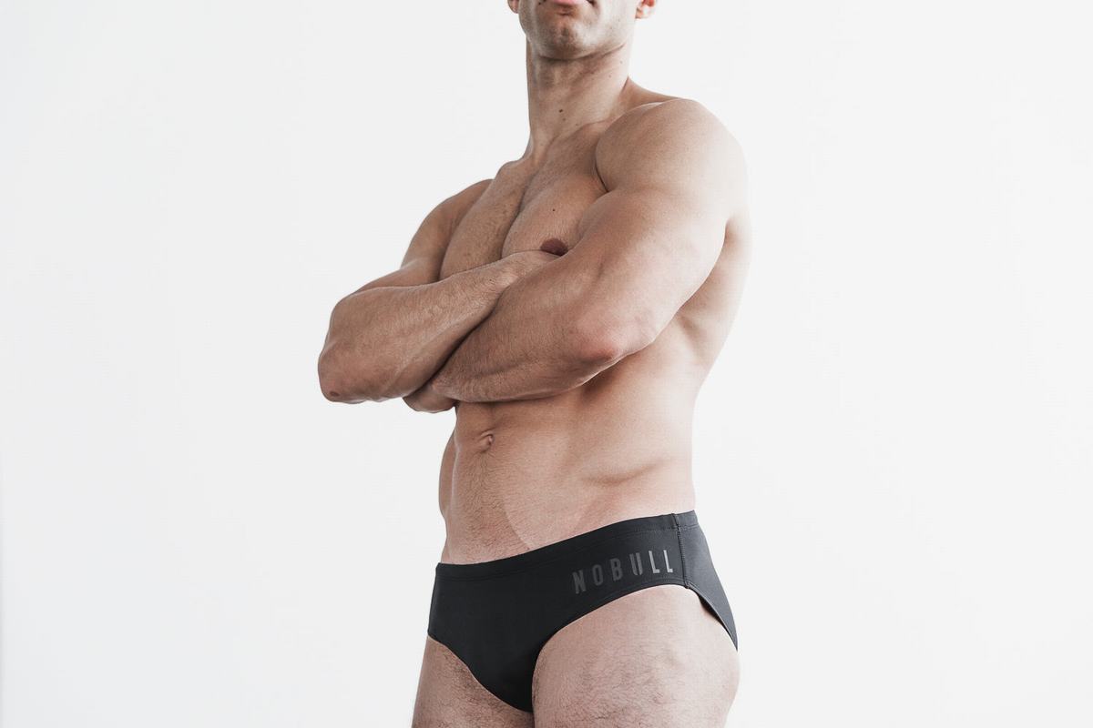 Nobull Swim Brief Zwemmen Heren Zwart | 375641-IDW