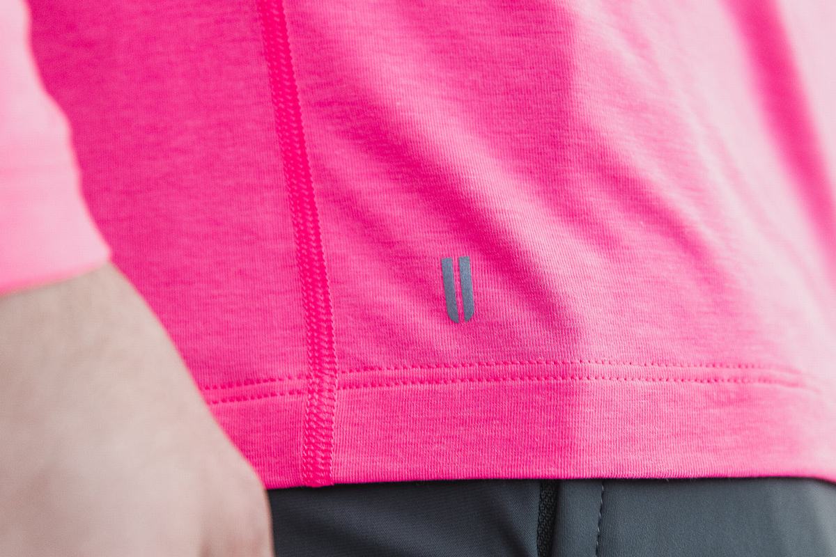 Nobull T-Shirt Lange Mouw Heren Roze | 594082-QMY