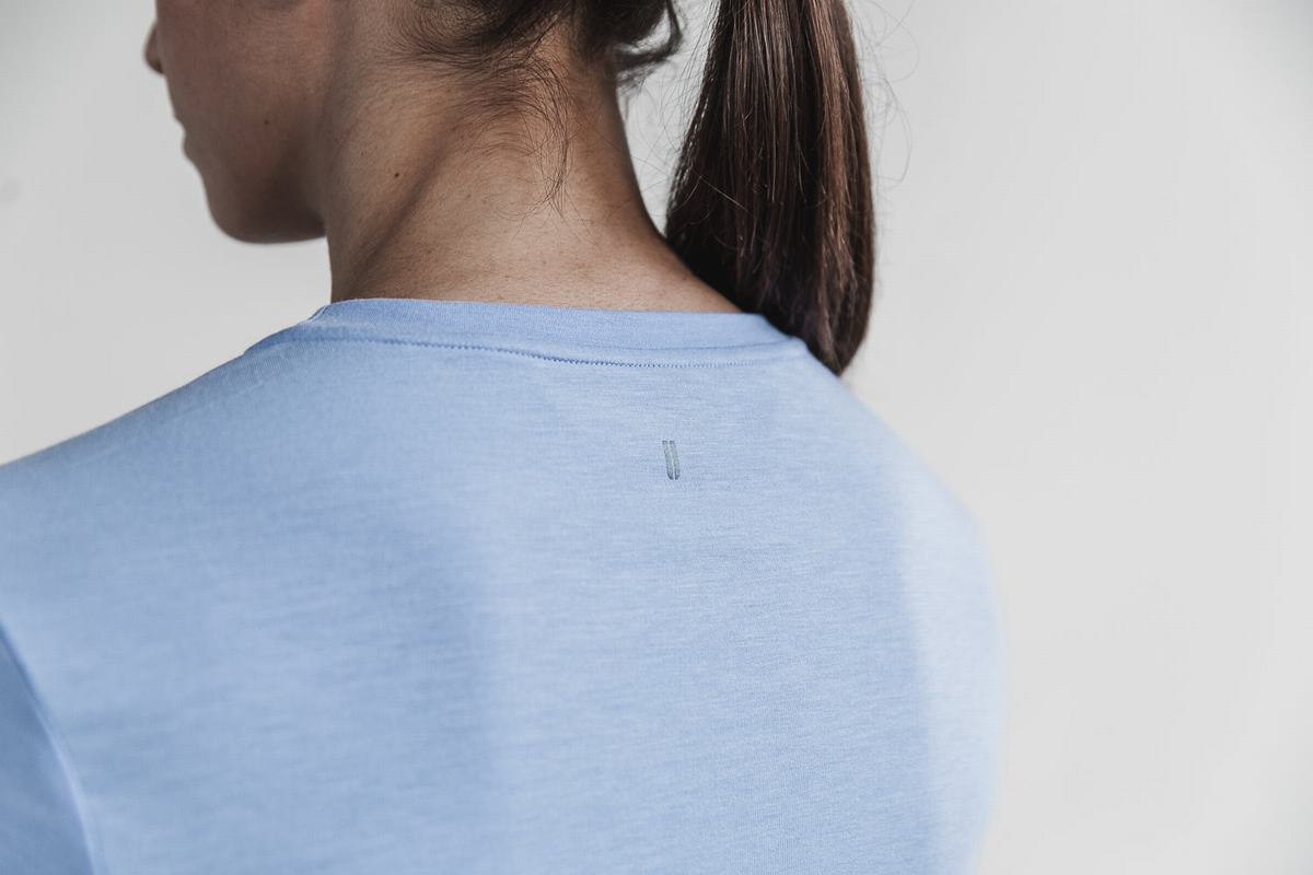 Nobull T-shirts Dames Blauw | 134289-GLC