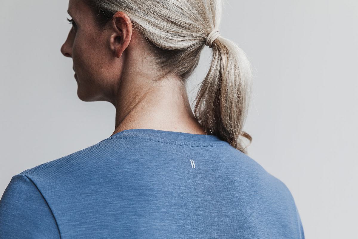 Nobull T-shirts Dames Blauw | 614075-TKS