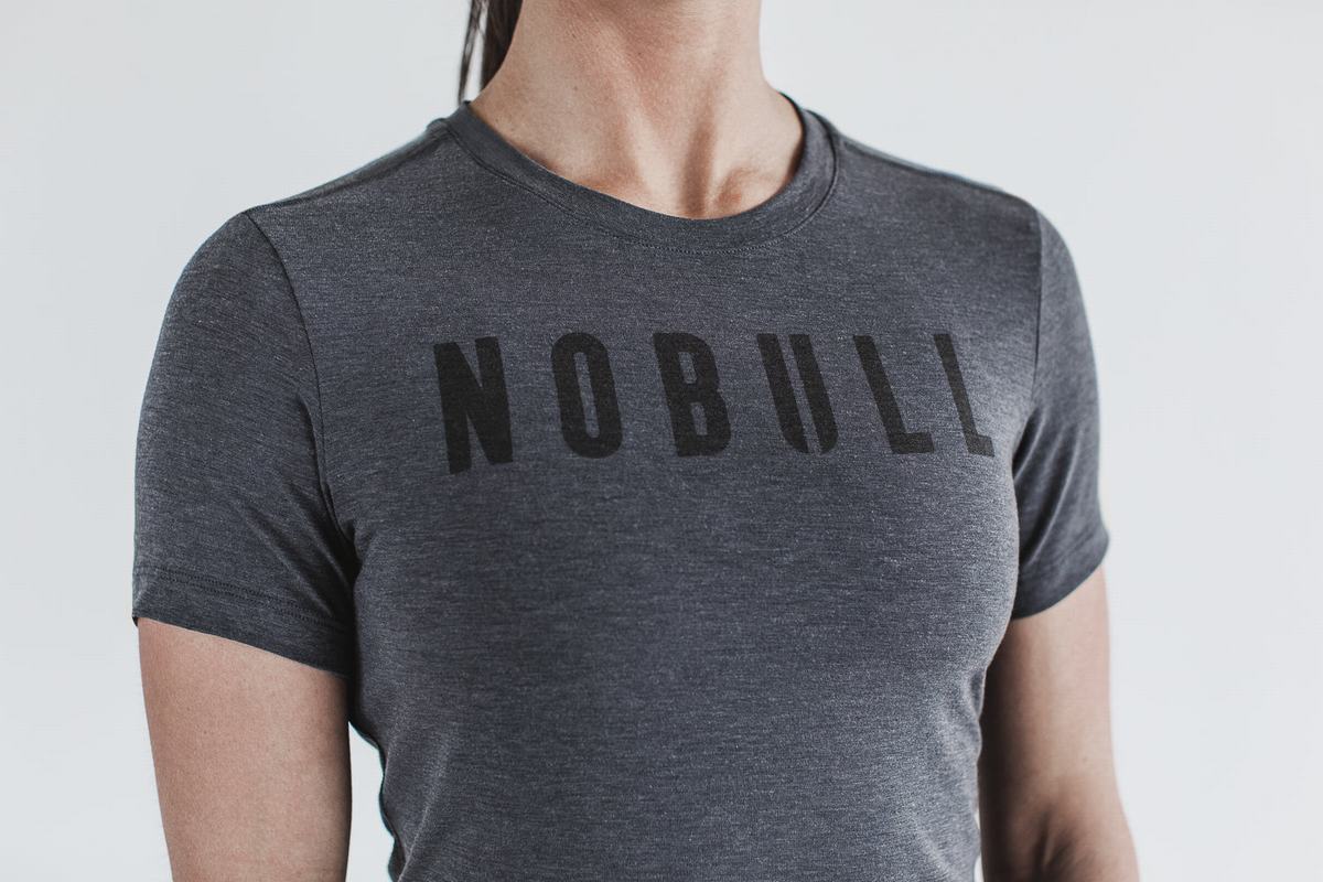 Nobull T-shirts Dames Diepgrijs | 423590-AFO