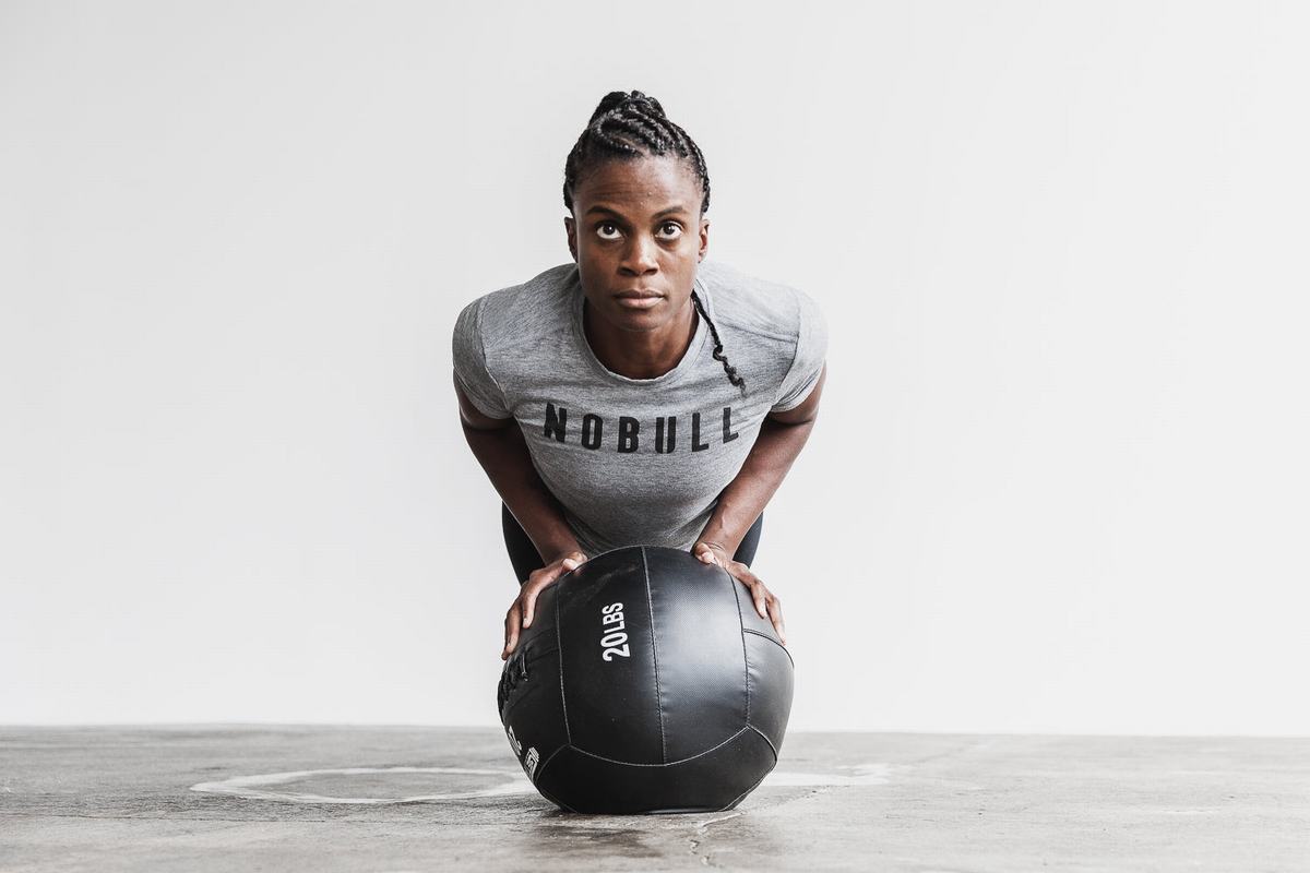 Nobull T-shirts Dames Grijs | 416532-XFT