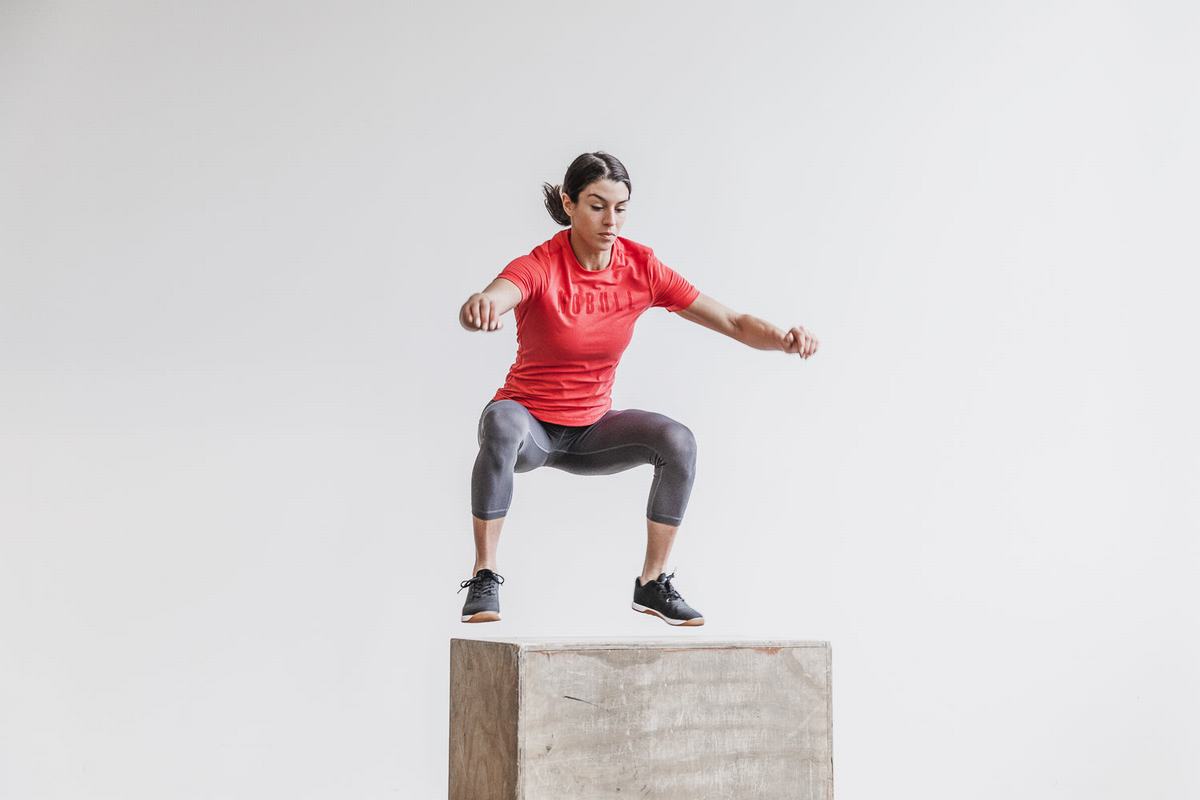 Nobull T-shirts Dames Rood | 815790-NWF