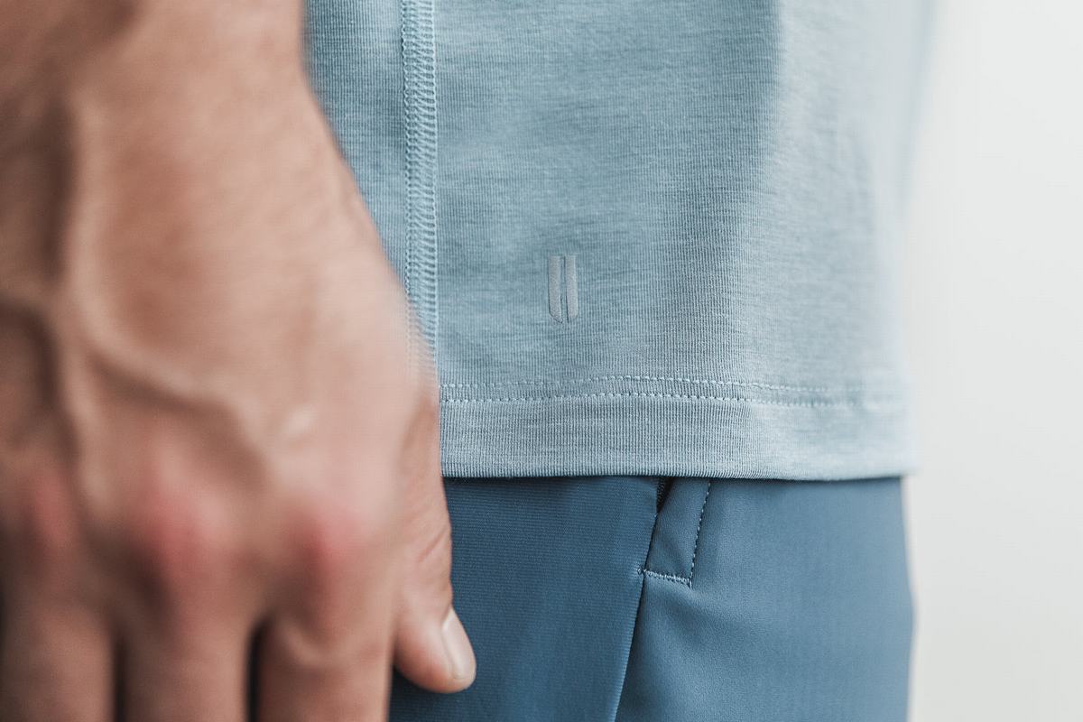 Nobull T-shirts Heren Blauw | 058397-IJN