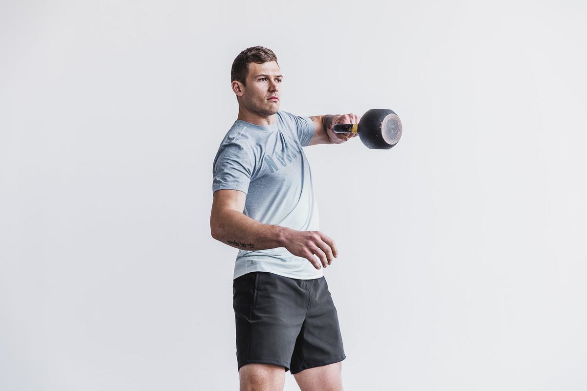 Nobull T-shirts Heren Blauw | 437960-XKO