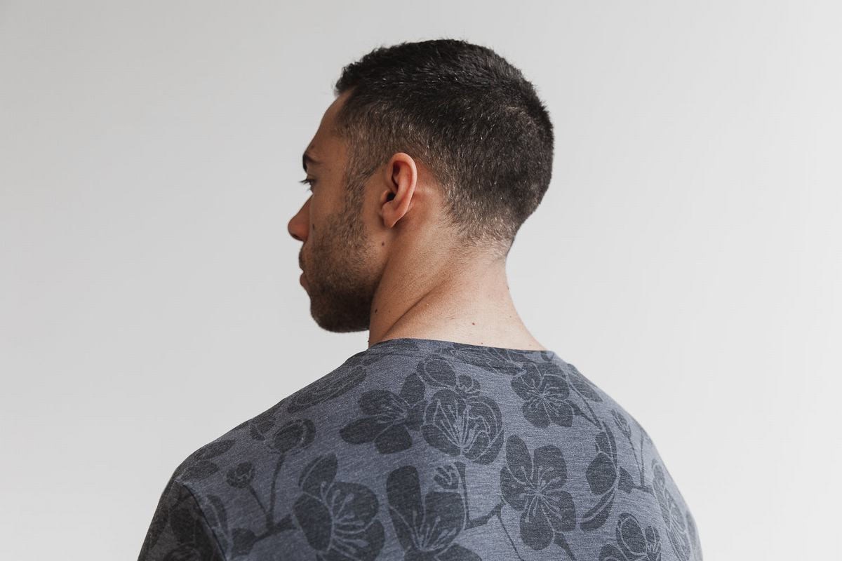Nobull T-shirts Heren Grijs Roze | 410963-EML