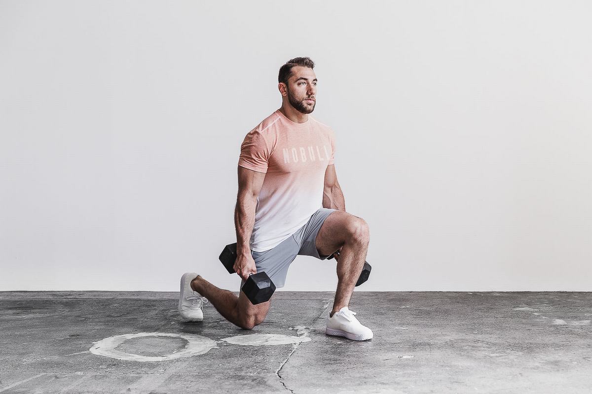 Nobull T-shirts Heren Koraal | 768591-YKE