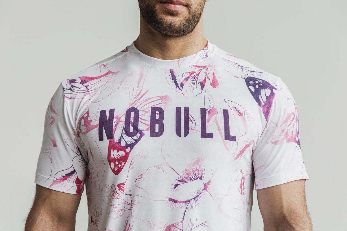 Nobull T-shirts Heren Paars | 720319-CVS