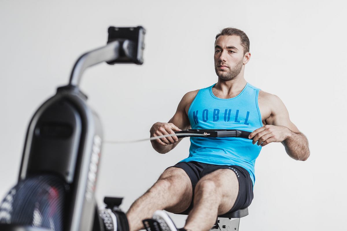 Nobull Tank Neon Tanktop Heren Blauw | 739425-QVO