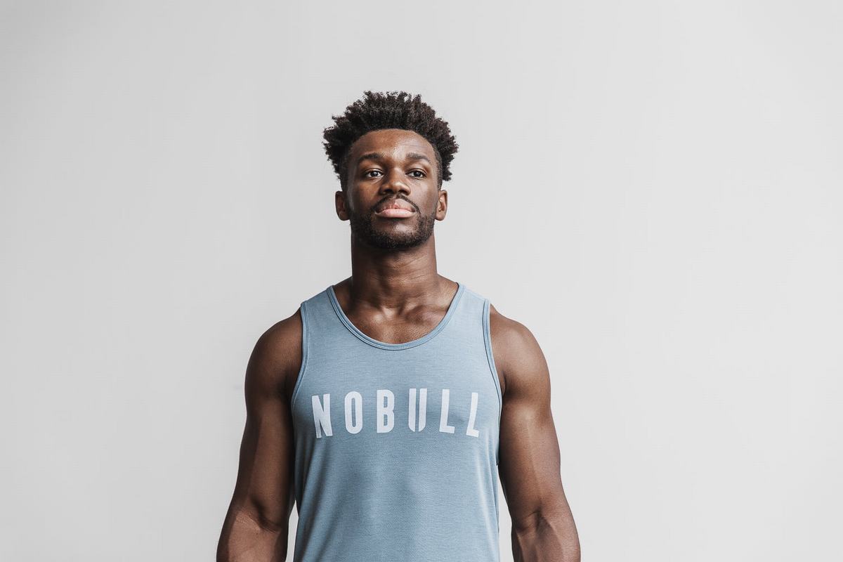 Nobull Tank Tanktop Heren Blauw | 013684-WKS