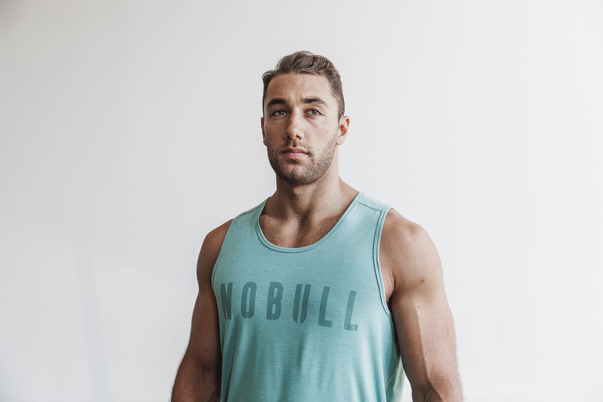 Nobull Tank Tanktop Heren Blauw | 143069-GPL