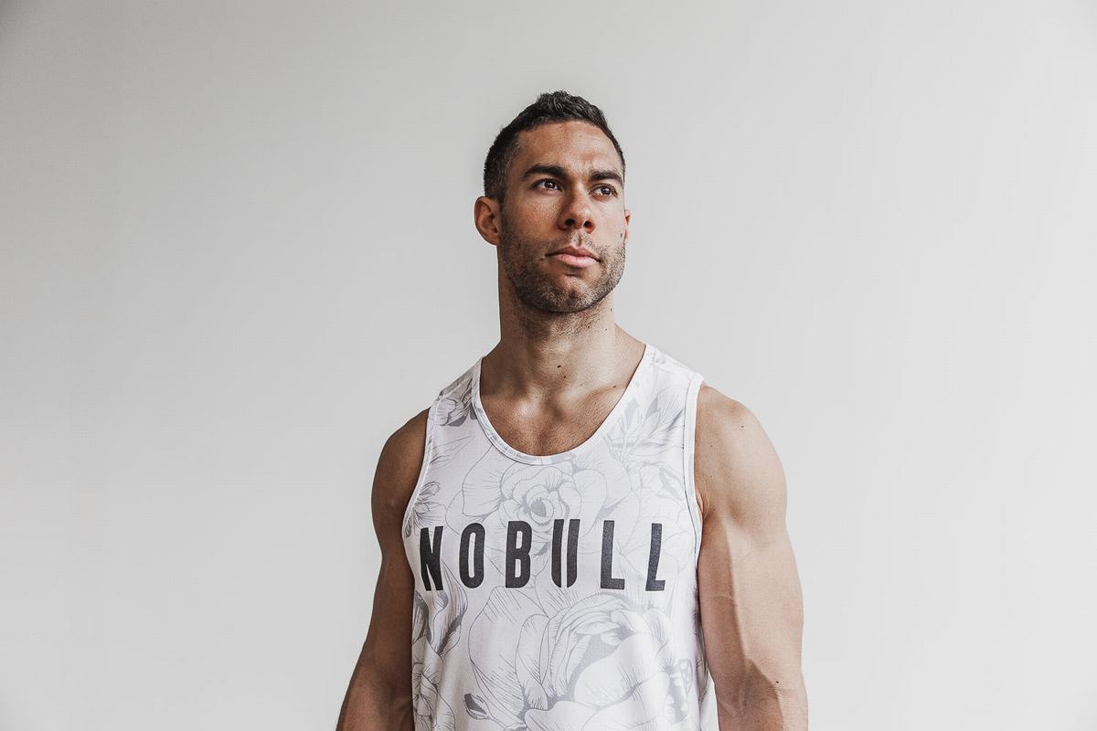 Nobull Tank Tanktop Heren Grijs | 387062-HZN