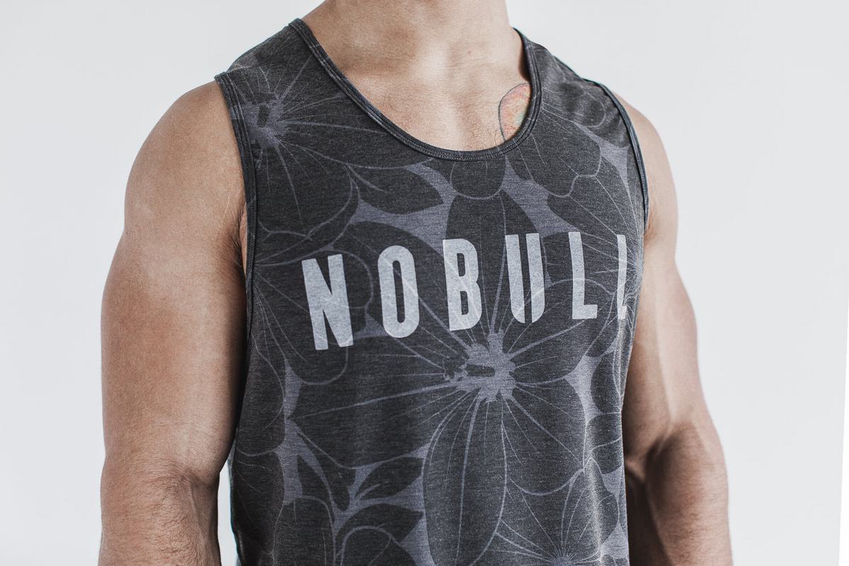 Nobull Tank Tanktop Heren Grijs | 973680-GEL