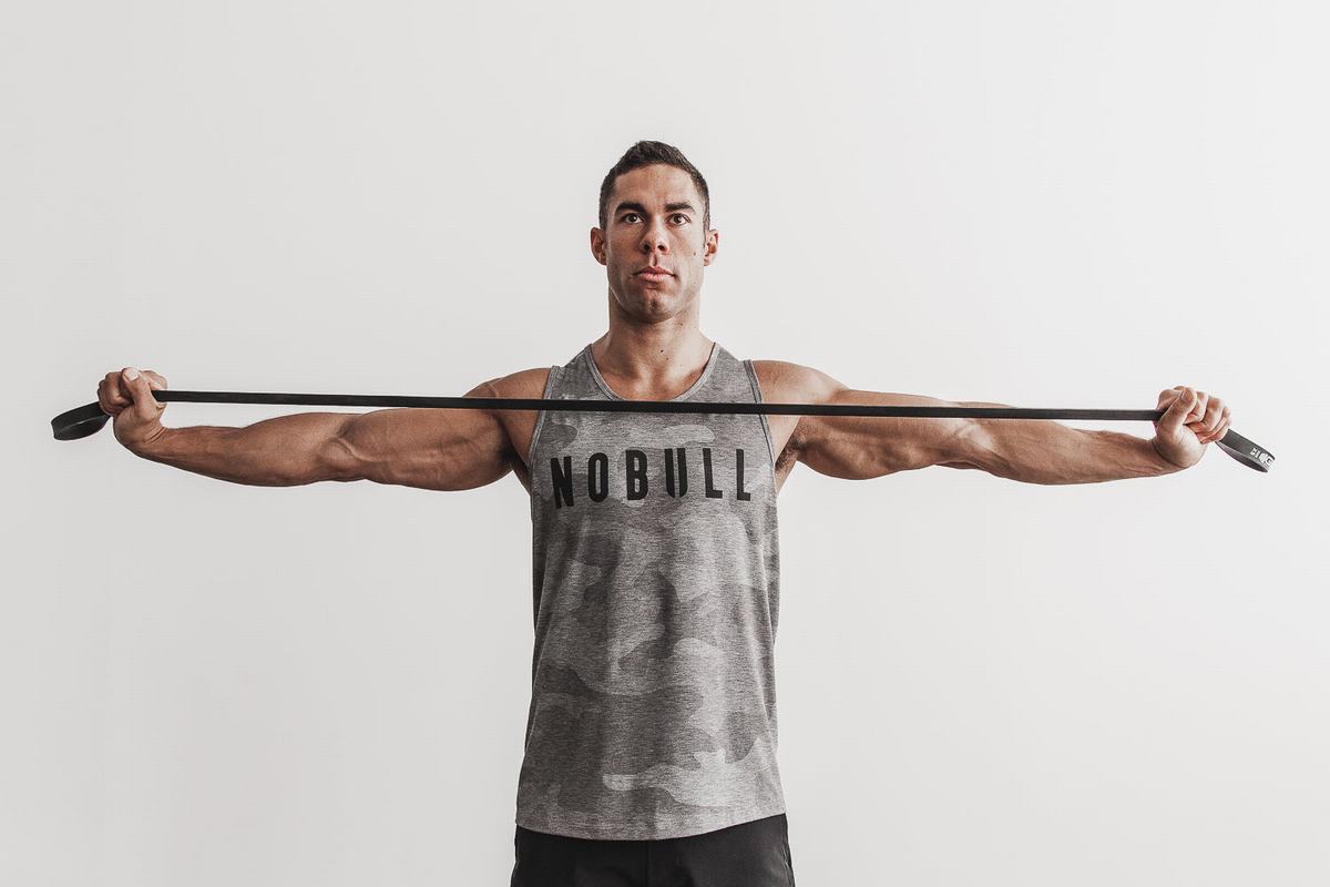 Nobull Tank Tanktop Heren Grijs Camo | 046528-GAU