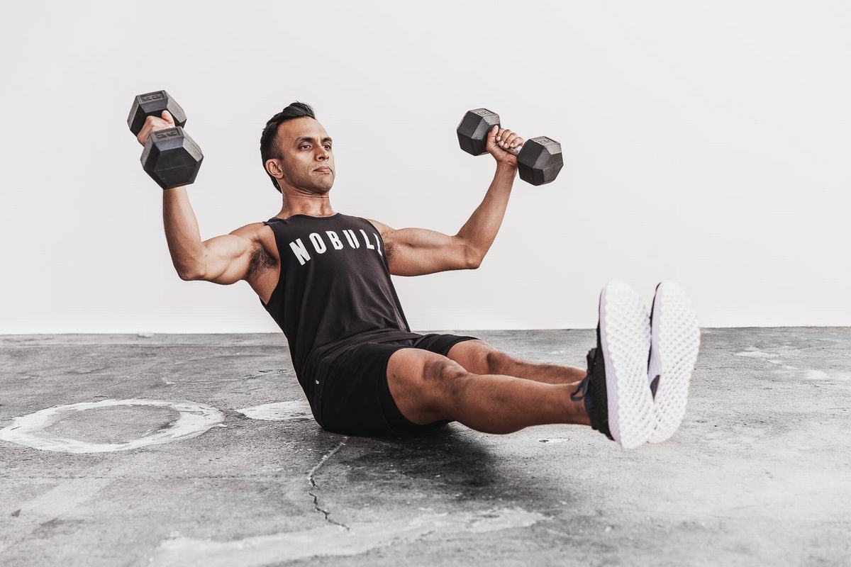 Nobull Tank Tanktop Heren Zwart Wit | 465289-IOS