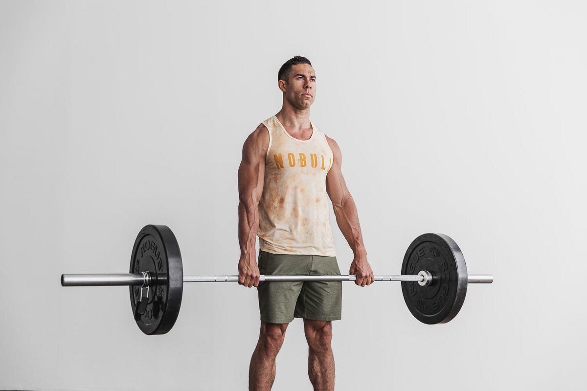 Nobull Tank Tie-Dye Tanktop Heren Geel | 187492-NGS