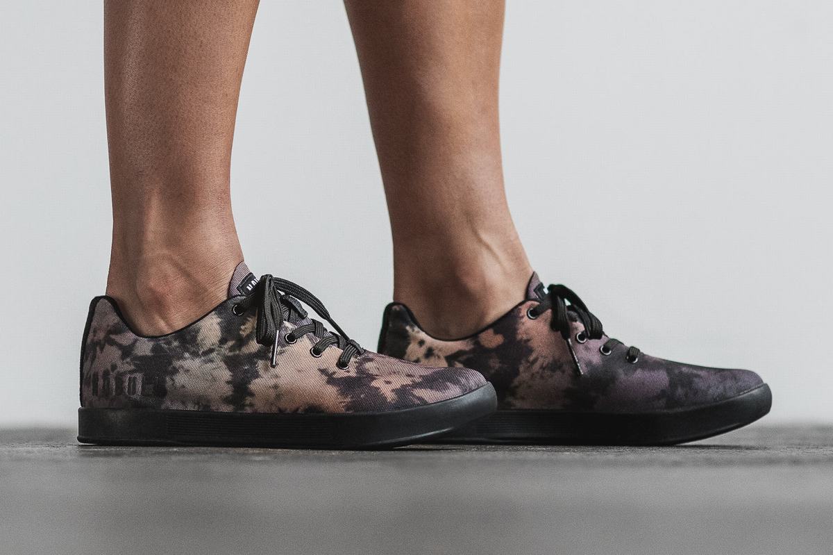 Nobull Tie-Dye Canvas Trainer Fitness Schoenen Dames Toffee | 126834-JKC