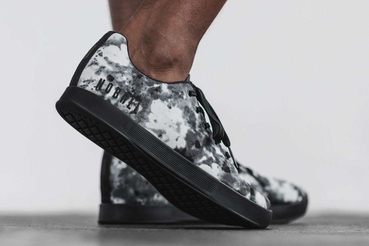 Nobull Tie-Dye Canvas Trainer Fitness Schoenen Heren Grijs | 531928-WME