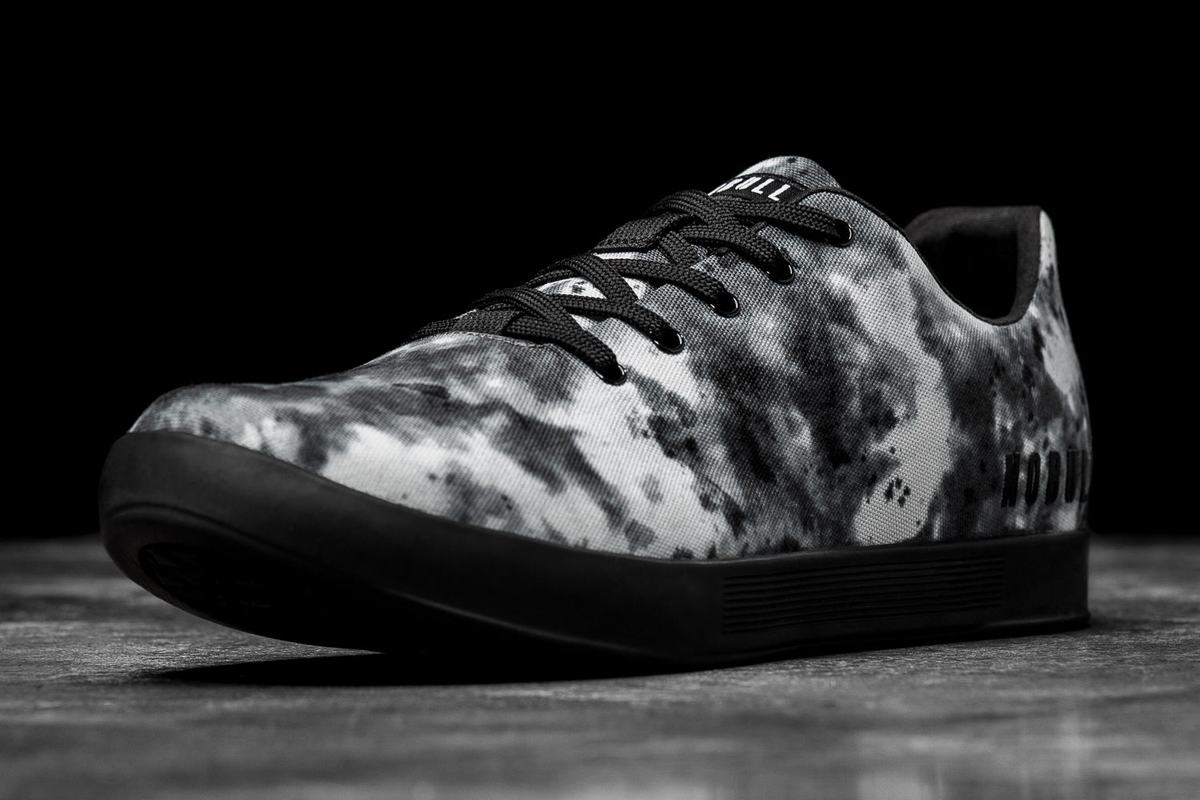 Nobull Tie-Dye Canvas Trainer Fitness Schoenen Heren Grijs | 531928-WME