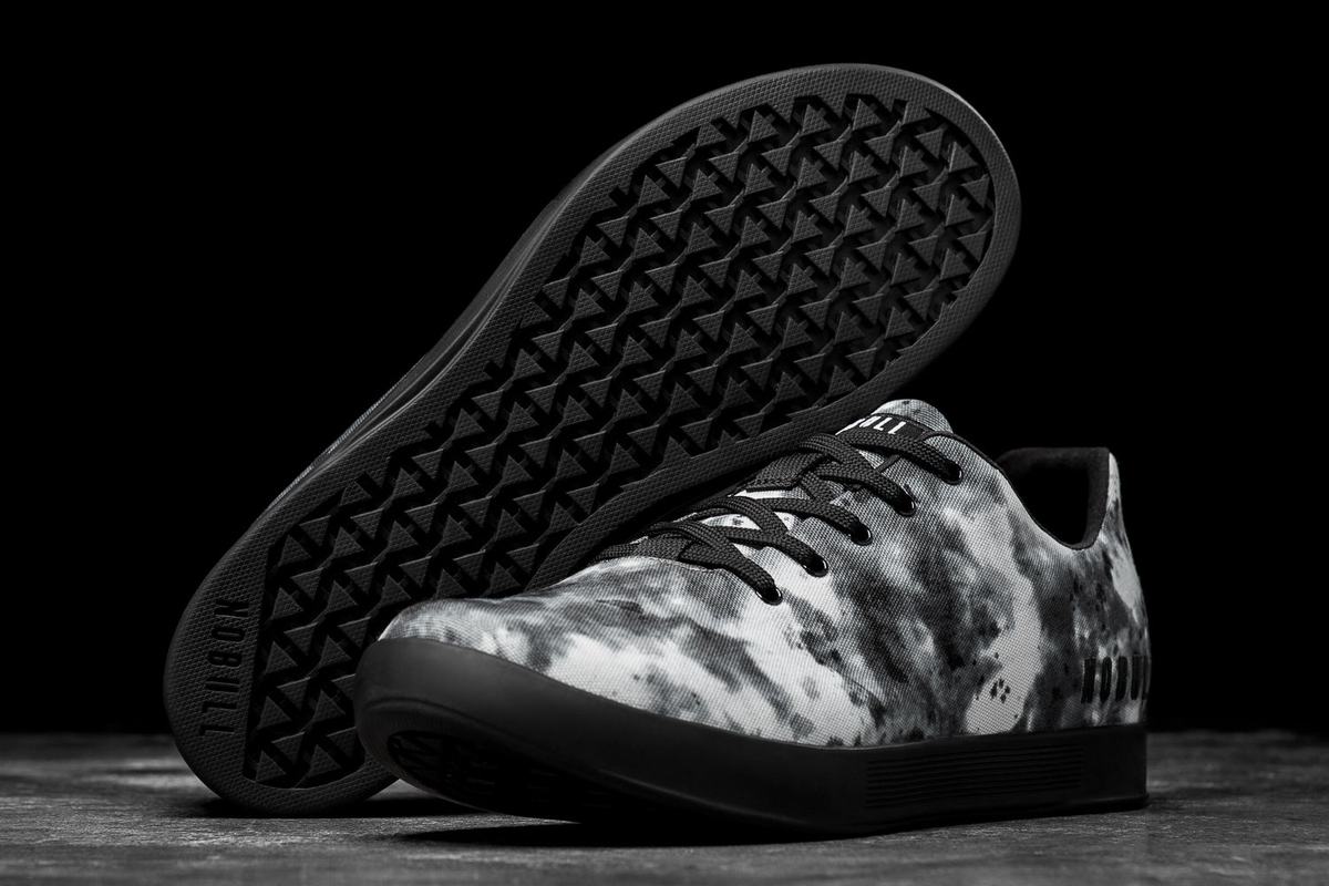 Nobull Tie-Dye Canvas Trainer Fitness Schoenen Heren Grijs | 531928-WME