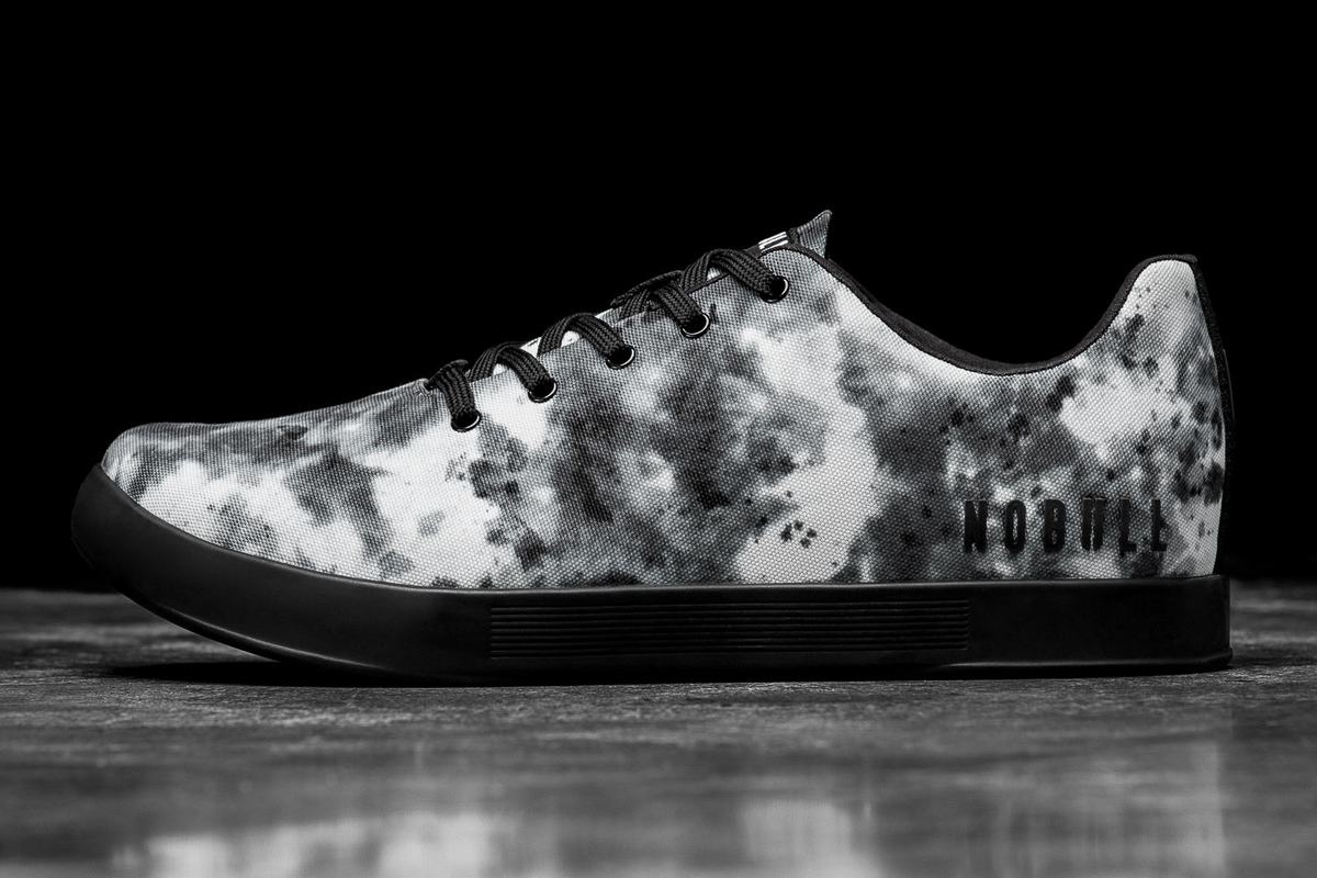 Nobull Tie-Dye Canvas Trainer Fitness Schoenen Heren Grijs | 531928-WME