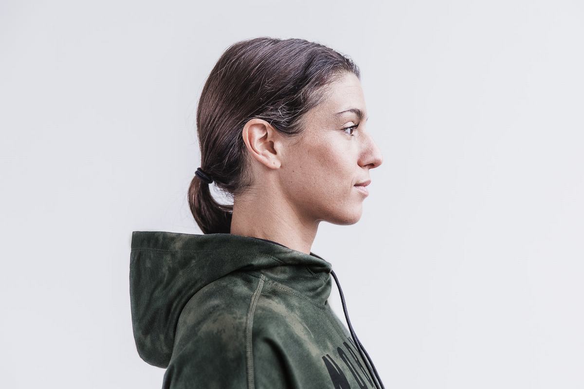 Nobull Tie-Dye Hoodie Dames Groen | 139604-REY