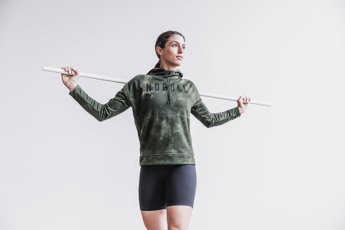 Nobull Tie-Dye Hoodie Dames Groen | 139604-REY