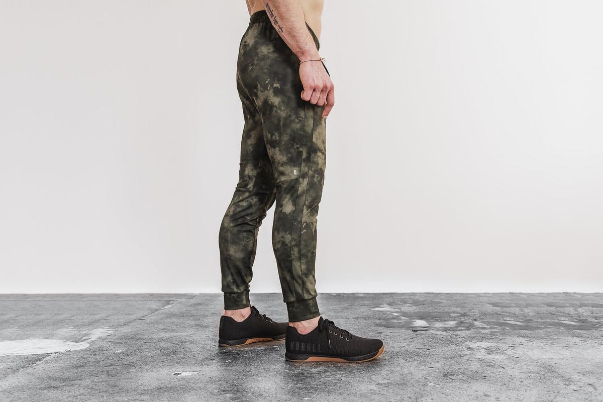 Nobull Tie-Dye Joggingbroeken Heren Groen | 297645-QAI