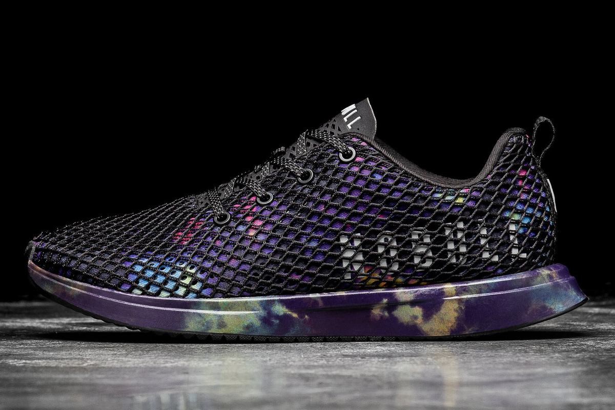 Nobull Tie-Dye Mesh Runner Loopschoenen Dames Paars Zwart | 029718-TMO