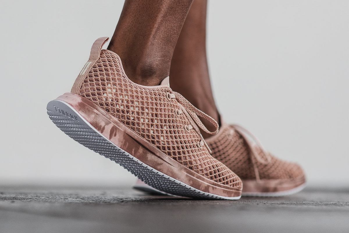 Nobull Tie-Dye Mesh Runner Loopschoenen Dames Roze | 178924-TFZ