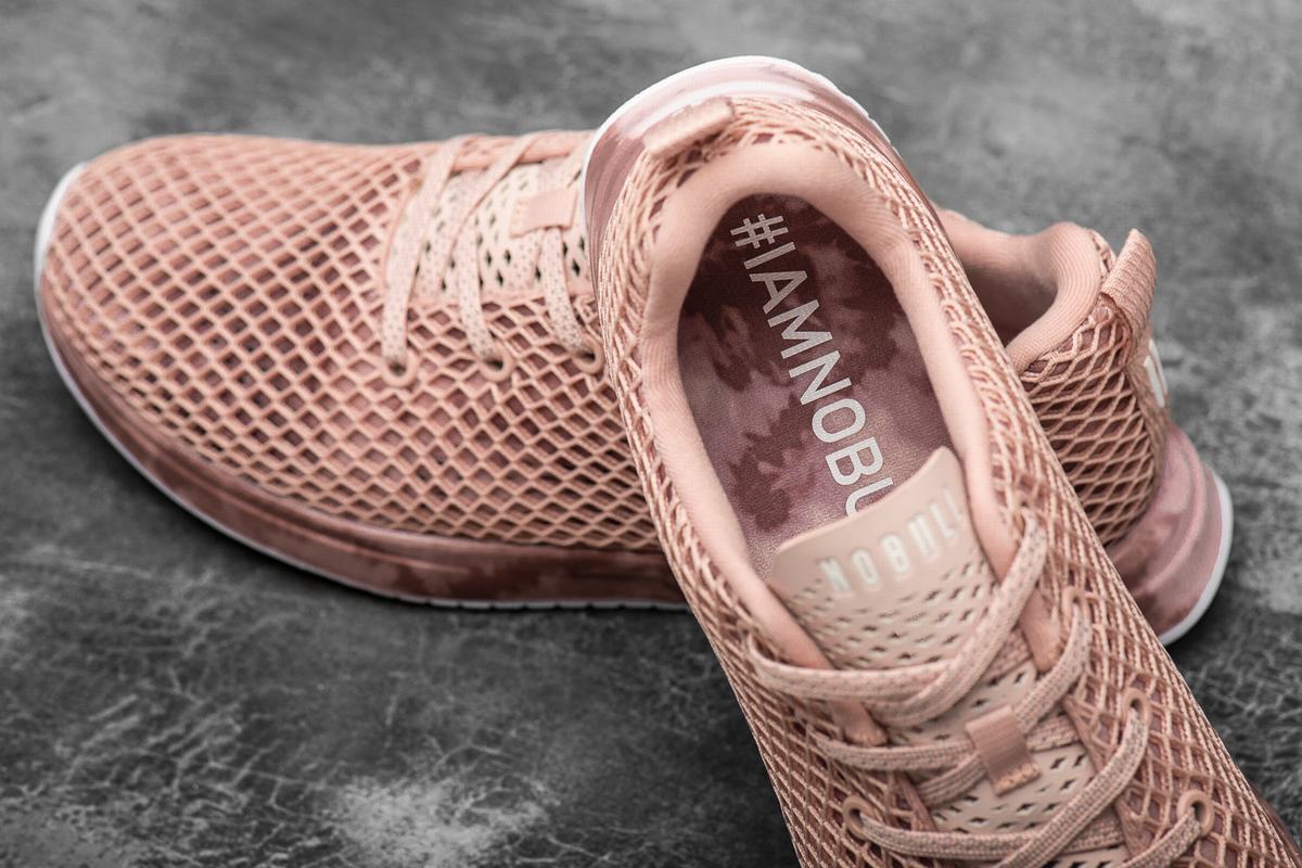 Nobull Tie-Dye Mesh Runner Loopschoenen Dames Roze | 178924-TFZ