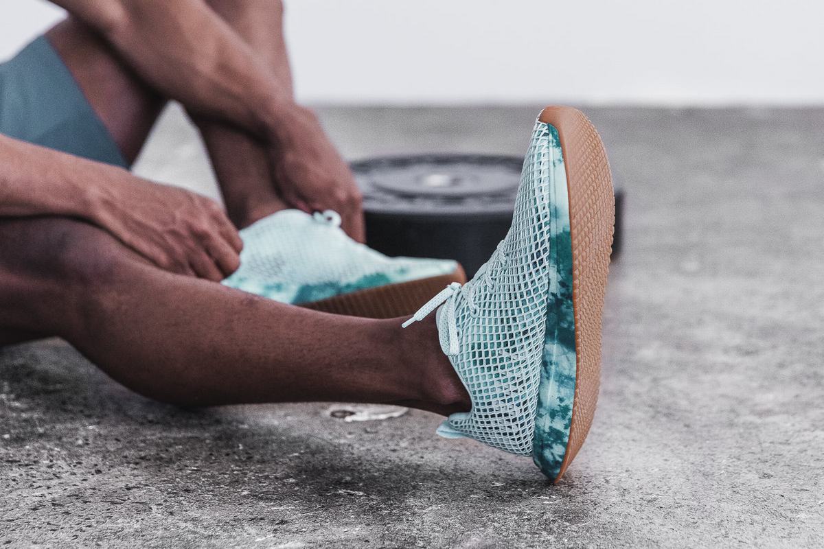 Nobull Tie-Dye Mesh Runner Loopschoenen Heren Mintgroen | 821957-PXF