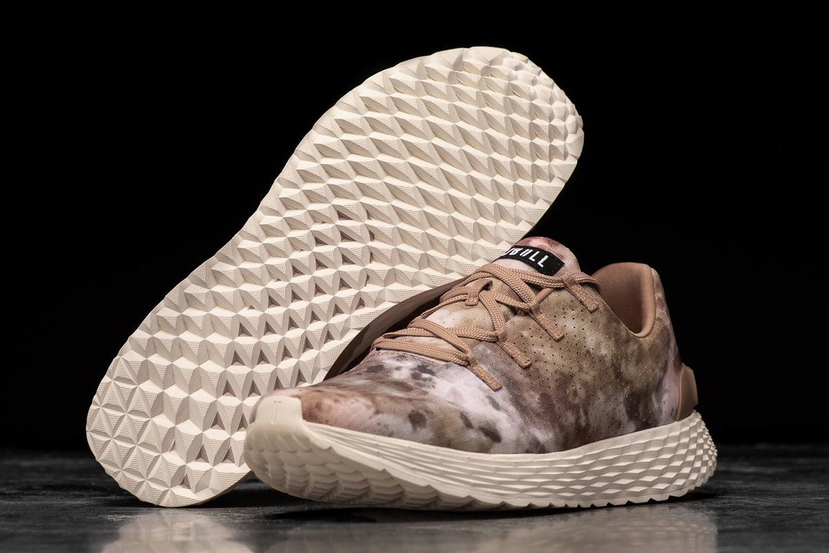 Nobull Tie-Dye Ripstop Runner Loopschoenen Dames Bruin Khaki | 208715-JKY