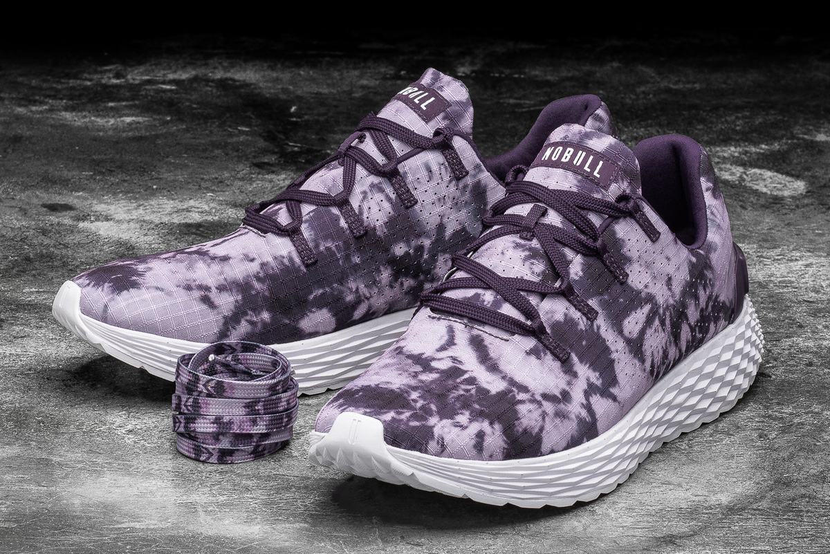 Nobull Tie-Dye Ripstop Runner Loopschoenen Heren Paars | 489732-XNZ