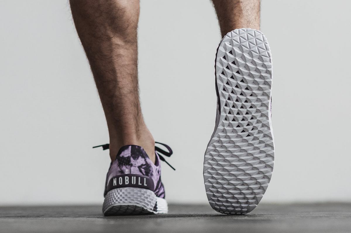 Nobull Tie-Dye Ripstop Runner Loopschoenen Heren Paars | 489732-XNZ