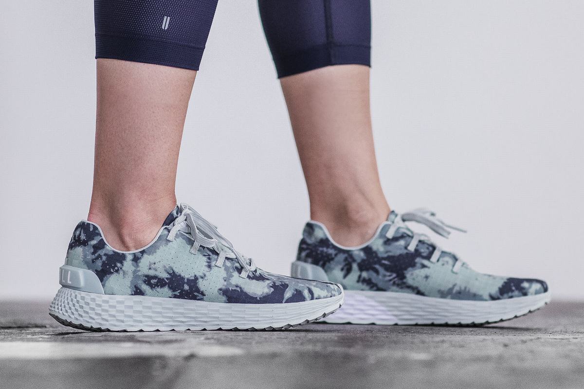 Nobull Tie-Dye Ripstop Runner Loopschoenen Dames Donkerblauw | 650987-UHW