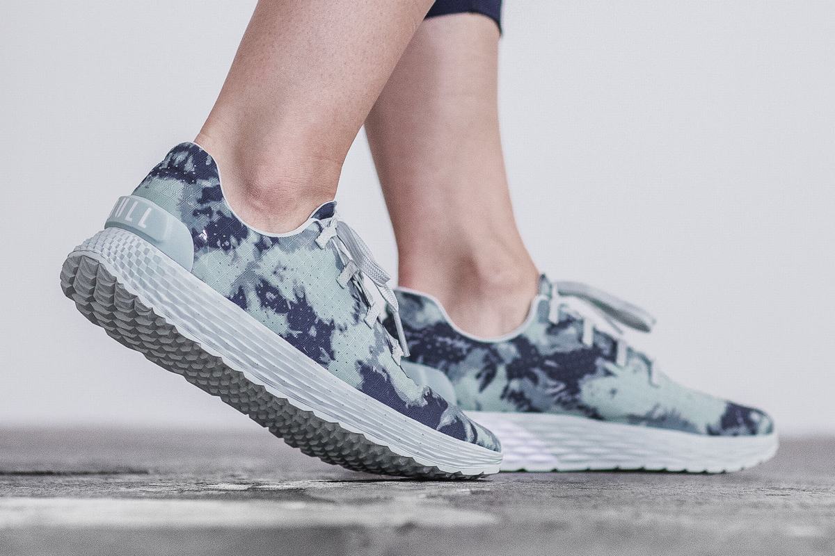 Nobull Tie-Dye Ripstop Runner Loopschoenen Dames Donkerblauw | 650987-UHW