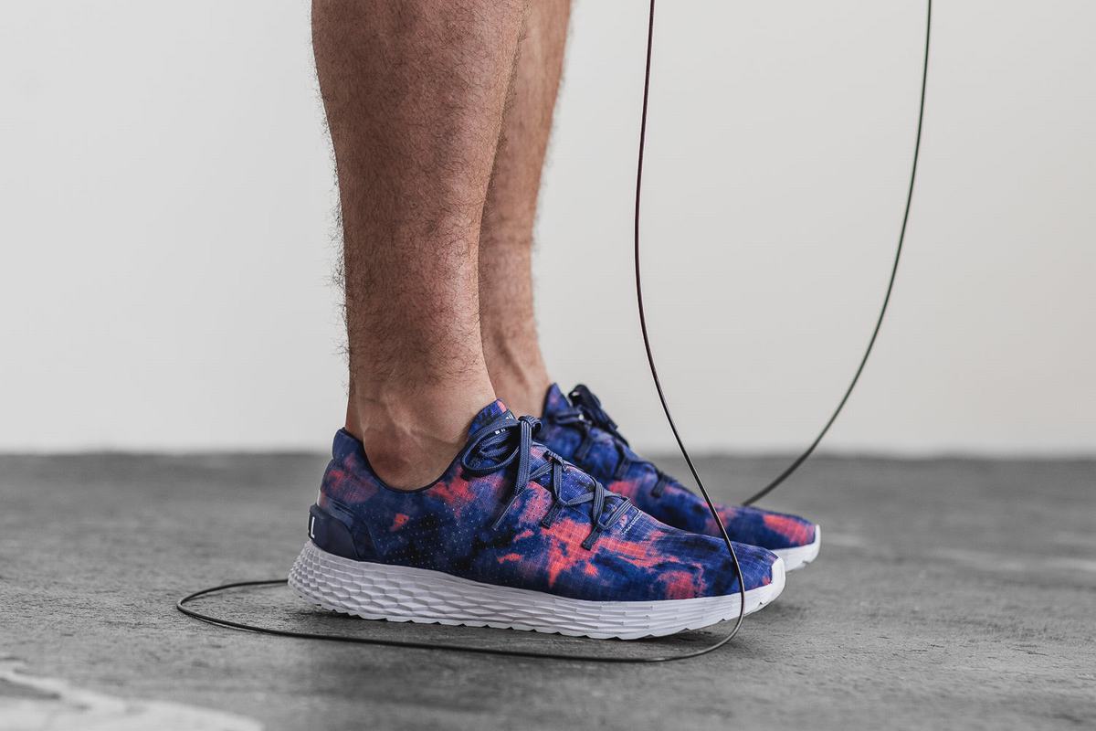 Nobull Tie-Dye Ripstop Runner Loopschoenen Heren Indigo Roze | 790632-WIQ