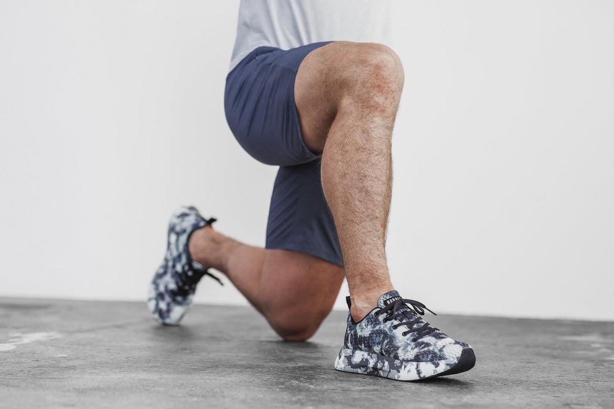 Nobull Tie-Dye Runner Loopschoenen Heren Donkerblauw | 879314-PBL